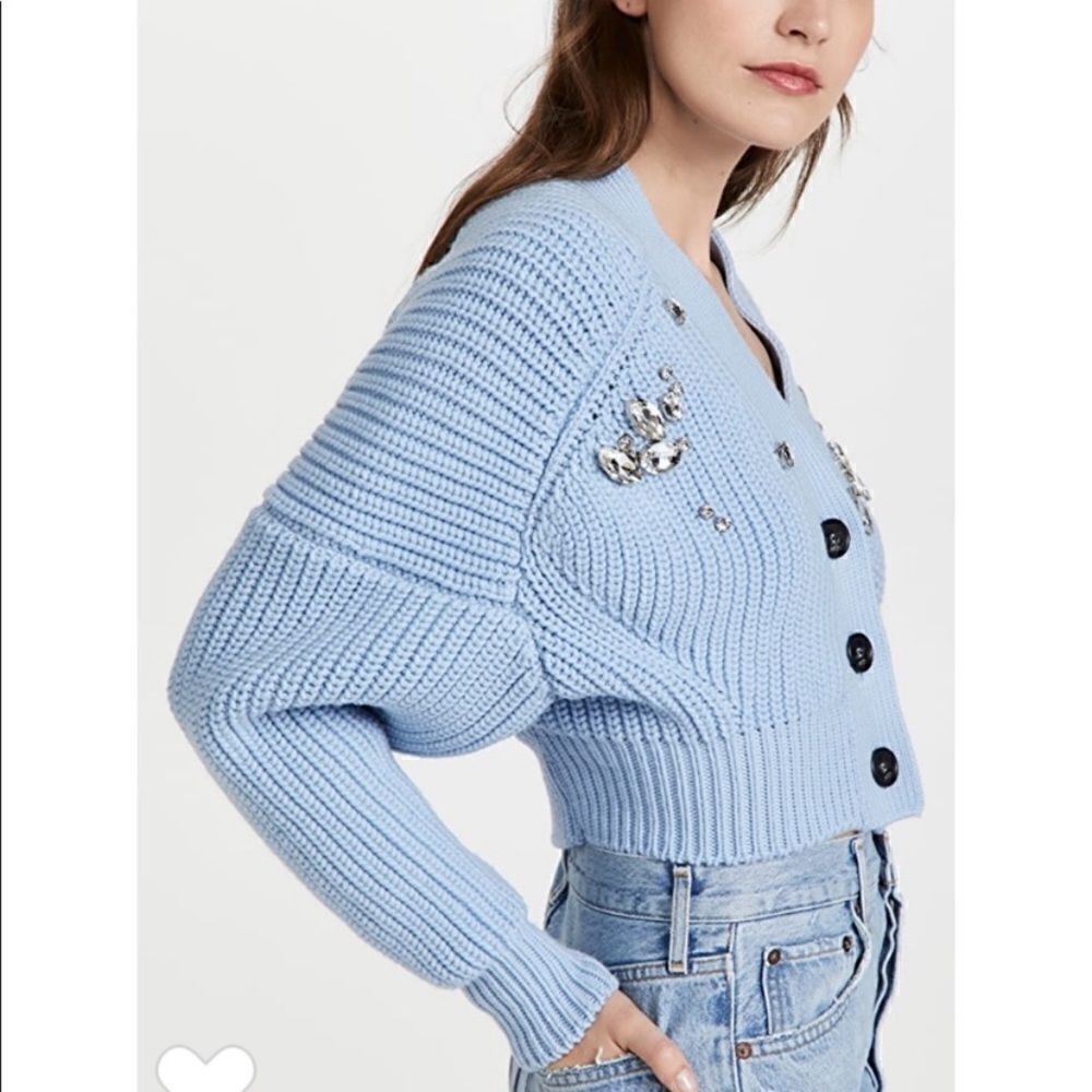 NWT No. 21 Cropped Pink Cardigan Medium